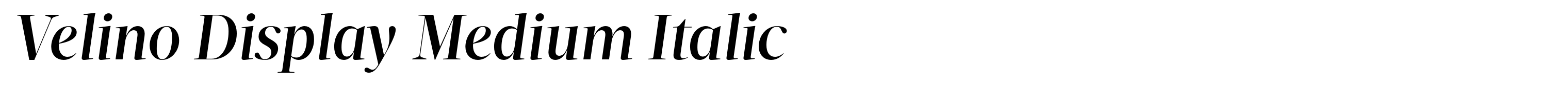 Velino Display Medium Italic
